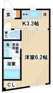 FRACTAL(フラクタル)【当店専任】【1階】の間取り