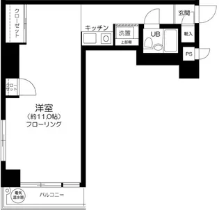 ペガサスマンション恵比寿【2階】の間取り