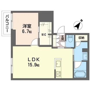 カーサ モンテリブロ【2階】の間取り