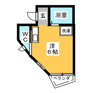 スカイビル【2階】の間取り