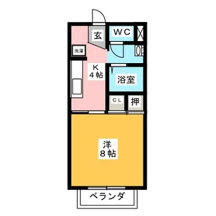 ハイム水野【1階】の間取り