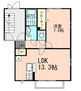 シャルマン・シャトー【2階】の間取り