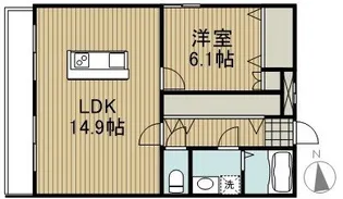 コンファーレ花小金井【1階】の間取り