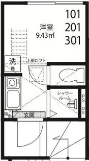 QUQURI TOKYO SHINJUKUの間取り