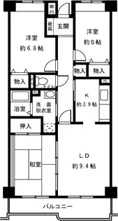 ヴェルジュ・ノール【1階】の間取り