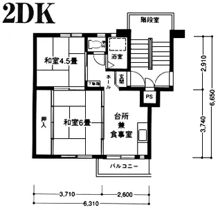 浦賀第1 5号棟【3階】の間取り