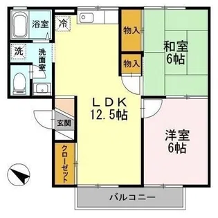 ピアニー II棟【2階】の間取り