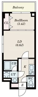 S-FORT行徳【4階】の間取り