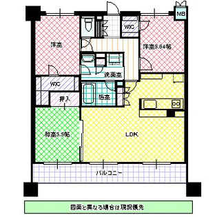 サンクレイドル水戸セレンティール【3階】の間取り