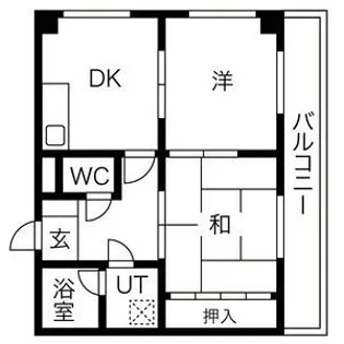 シャトー参番館【2階】の間取り