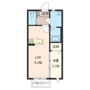 シャインミヤマエF【2階】の間取り