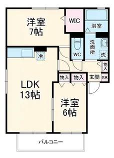 ピュアタウンE【2階】の間取り