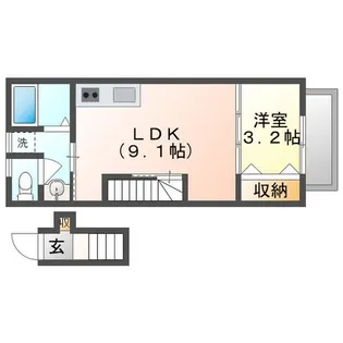 サンフォルテ三木西【2階】の間取り