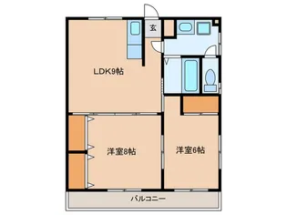 福永マンション【2階】の間取り