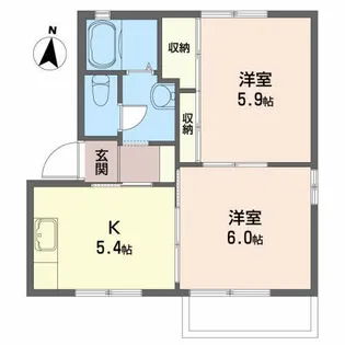 フォーレストJ A【2階】の間取り