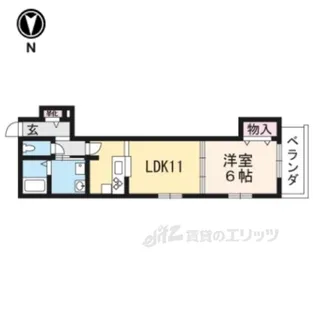 ヘーベルメゾン円町東【1階】の間取り