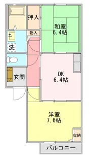 コーポメルヴェーユ【2階】の間取り