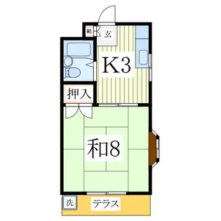 三田ハイツ【1階】の間取り