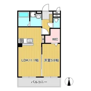椿高下シティハウス【2階】の間取り