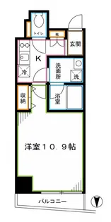 LUMEED中野坂上【9階】の間取り