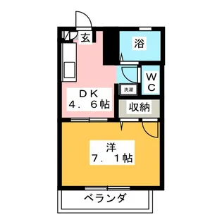 グリシーナ・常盤台A【2階】の間取り