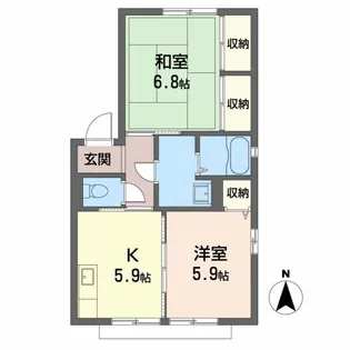 ロジュマンイズミFG棟【1階】の間取り