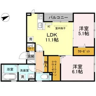 メゾン・アミティエ【2階】の間取り