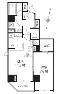 デラ フェリチタ【7階】の間取り