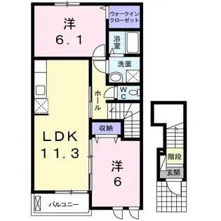 グラン・アルモニ-【2階】の間取り