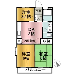 センチュリープラザ綾瀬【4階】の間取り