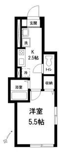 エクセル ハイム シンコー【1階】の間取り