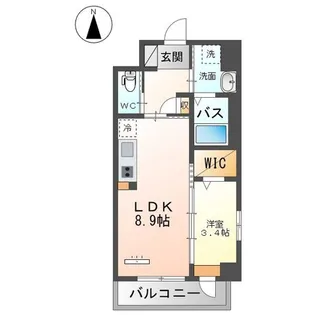Grandeur Hakata(グランドゥールハカタ)【2階】の間取り