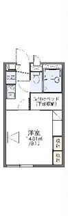 レオパレスファーストウィング【2階】の間取り