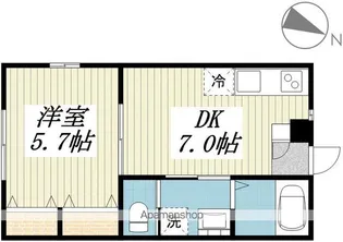 CrestII【1階】の間取り