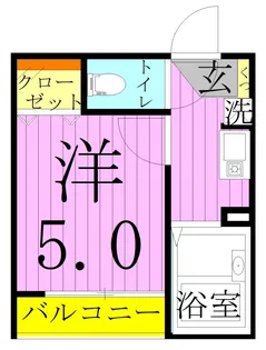 メルディア竹ノ塚2丁目2【3階】の間取り