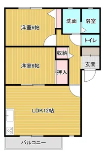 リバーサイド権現【1階】の間取り