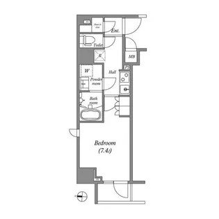 GRAN PASEO両国 North【4階】の間取り