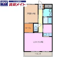 ハイツM III【2階】の間取り