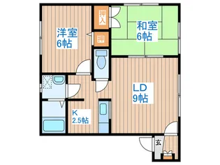カ-サ福士・1【1階】の間取り