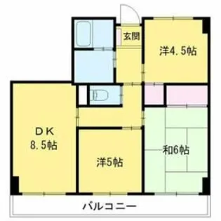 サンスクエアビル【5階】の間取り