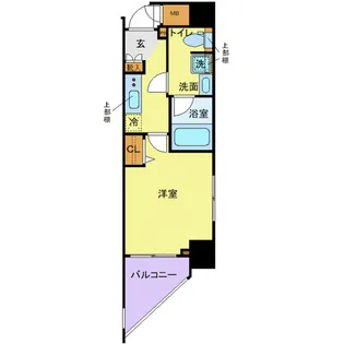ジェノヴィア浜松町グリーンヴェール【6階】の間取り