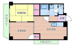 エクセルコート千里丘【1階】の間取り