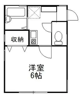三ッ沢東町アパート【1階】の間取り