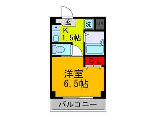 シャルム俊徳【2階】の間取り