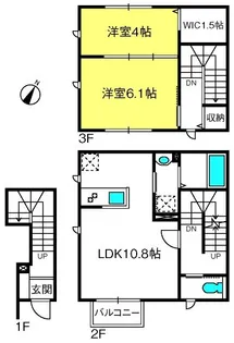 saule 新都心【2階】の間取り