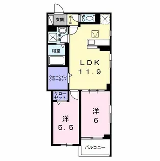 スピカテラス【1階】の間取り
