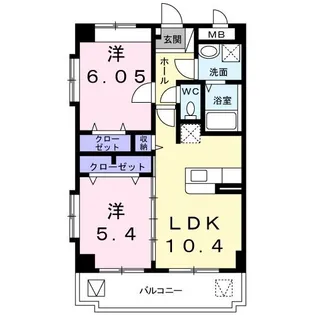 リバーサイドヨネ【3階】の間取り