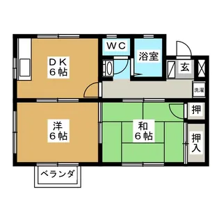 三井ハイツ【2階】の間取り