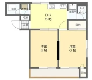 三京ハイツ【3階】の間取り