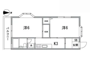 グリーンテラス高輪【4階】の間取り